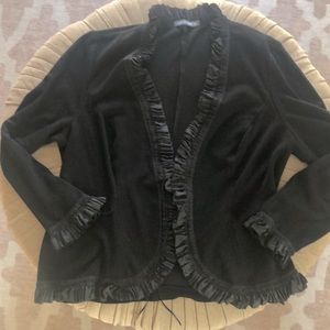 Beautiful black ruffle jacket